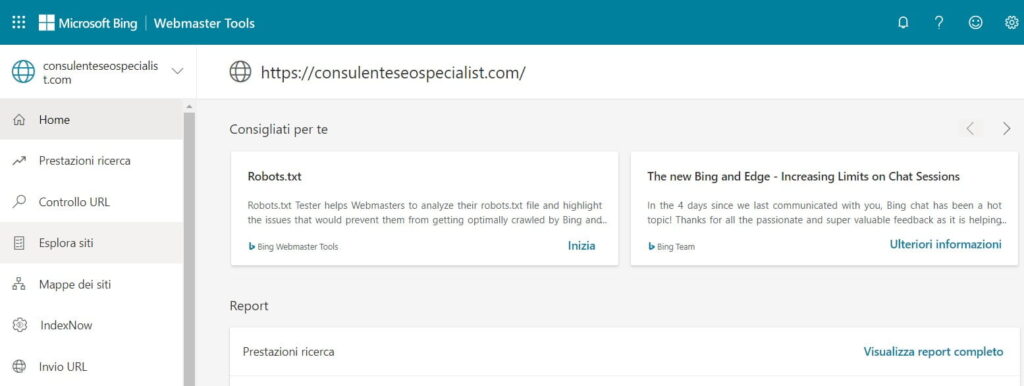 Bing Webmaster Tools